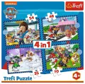 Trefl. Puzzle 4w1. Psie sprawy - tantis.pl