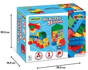 Wader. Big Blocks klocki 51 elementów - tantis.pl
