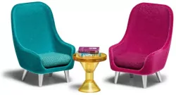 Zestaw mebli fotele do domku dla lalek