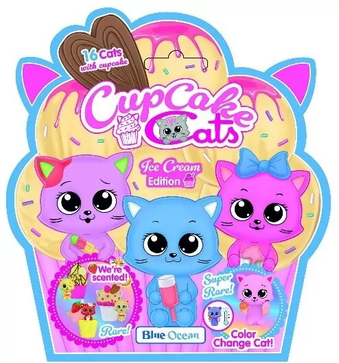 Figurka Cup Cake Cats Ice Cream 1szt.mix - tantis.pl