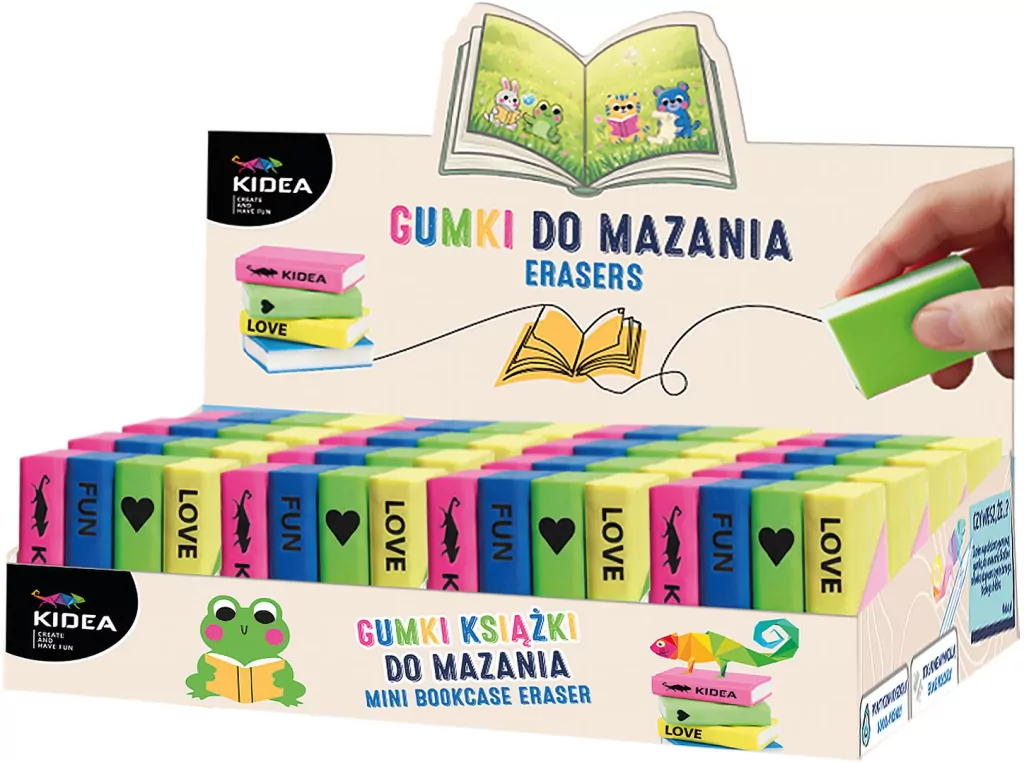 Gumki do mazania Książki  KIDEA - tantis.pl