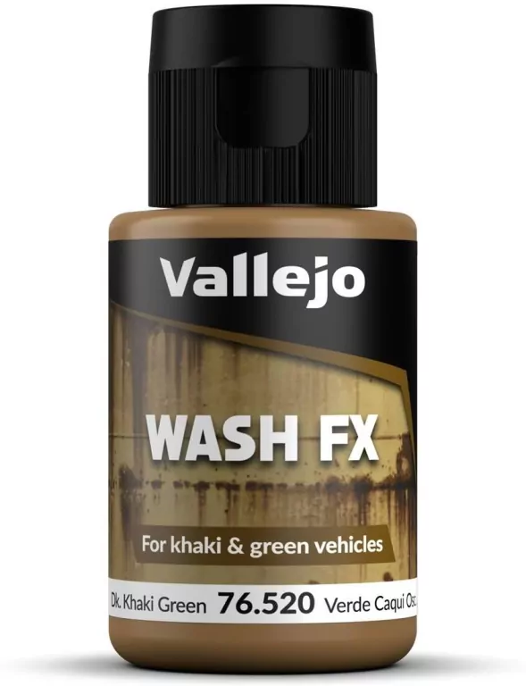 Vallejo: 76.520 - Wash FX - Dark Khaki Green (35 ml) - tantis.pl