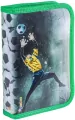 Piórnik z wyposaż. 1-komorowy Soccer zielony - tantis.pl
