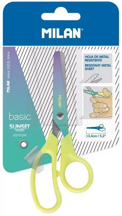 Nożyczki szkolne. Basic Sunset. Żółte - tantis.pl