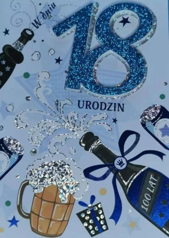 Karnet Przestrzenny B6: Urodziny 18 piwo - tantis.pl