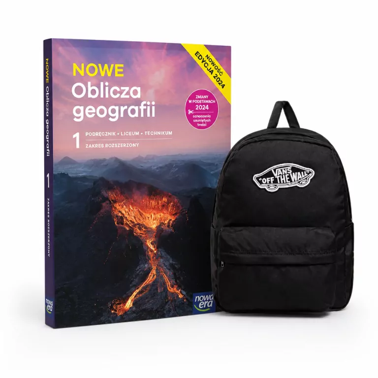 Pakiet: NOWE Oblicza geografii 1. Nowa edycja. Podręcznik do liceum i technikum. Zakres rozszerzony / Plecak Vans Old Skool Classic czarny - tantis.pl
