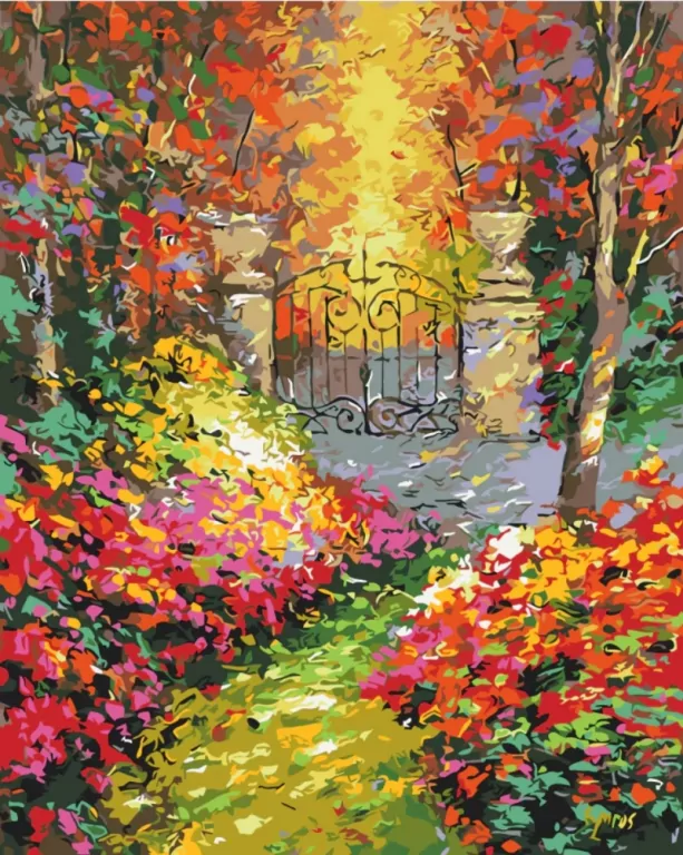 Malowanie po numerach BRUSHME 40x50 cm Jesienny Park - tantis.pl