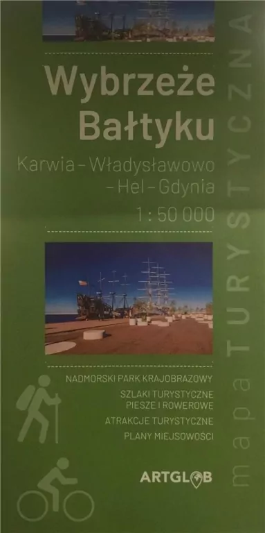 Wybrzeże Bałtyku. Karwia, Władysławowo, Hel, Gdynia. 1:50 000 - tantis.pl