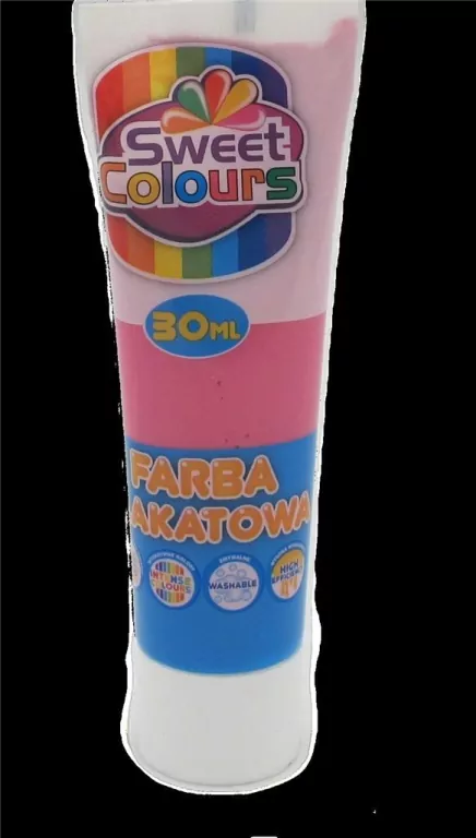 Farba plakatowa w tubie 30ml. Róż - tantis.pl