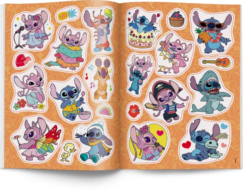 Disney Stitch. Kolorowanka z naklejkami - tantis.pl