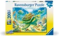 Puzzle dla dzieci 2D: Żółw 200el - tantis.pl