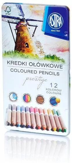 Kredki ołówkowe prestige. 12 kolorów - tantis.pl