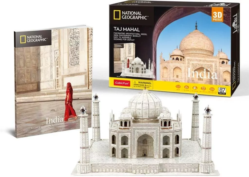 Puzzle 3D 87. Taj Mahal, National Geografic - tantis.pl