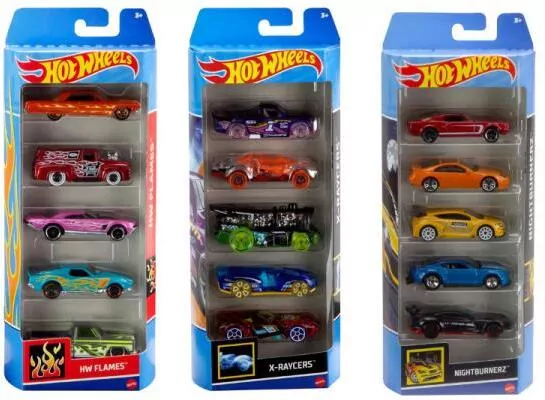 Hot Wheels. Pięciopak aut 1:64. Mix - tantis.pl