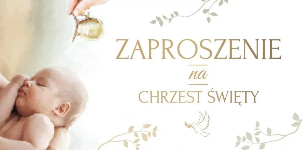Zaproszenie na Chrzest Z115 - tantis.pl