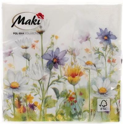 SERWETKA PAP 3W 250X250 KWIAT 40201 PM OP