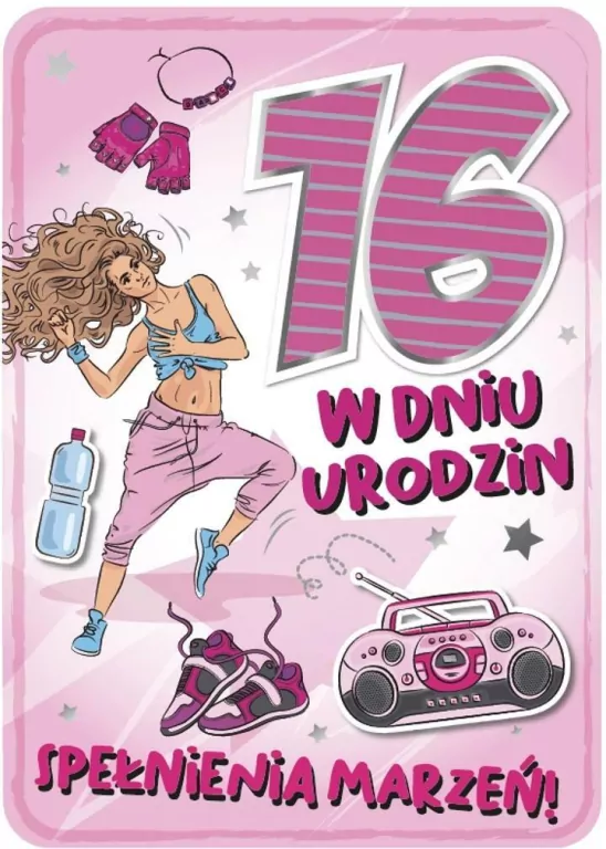 Karnet. 16 urodziny. GM-756 - tantis.pl