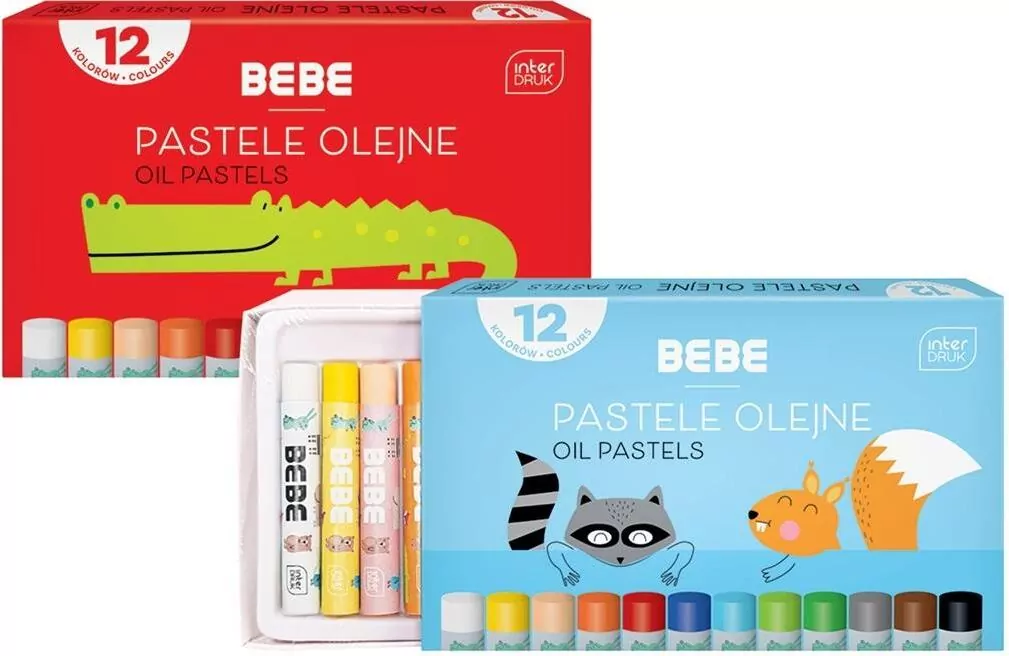 Pastele olejne BB Kids 12 kolorów - tantis.pl