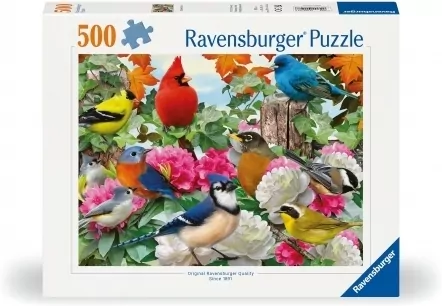 Puzzle 2D 500. Ptaki ogrodowe - tantis.pl