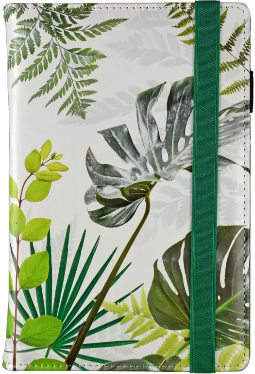 Notes A5 na gumkę kratka botanic white N-25PR - tantis.pl