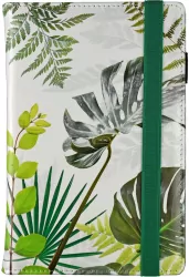 Notes A5 na gumkę kratka botanic white N-25PR