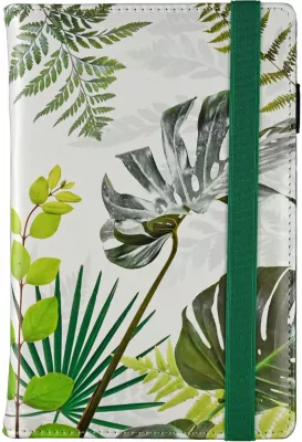 Notes A5 na gumkę kratka botanic white N-25PR