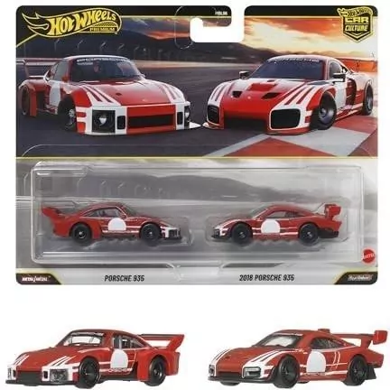 Hot Wheels Premium 2-pak pojazdów Porsche 935 - tantis.pl