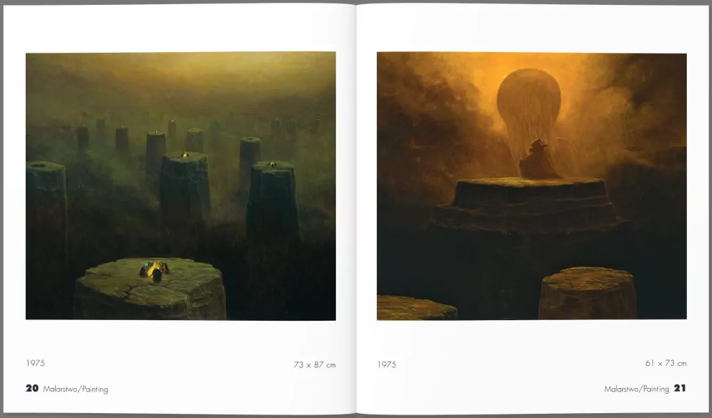 Beksiński 2 miniatura albumu - tantis.pl