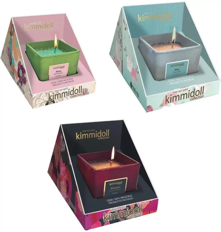 Kimmidoll Świeczka zapachowa w pudełku MIX - tantis.pl