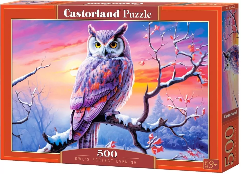 Puzzle 500. Owl's Perfect Evening. B-54022 - tantis.pl