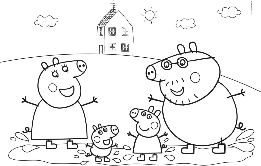 Puzzle 60 happy color Świnka Peppa - tantis.pl