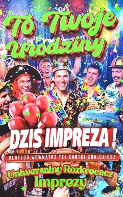 Karnet Urodziny męskie - tantis.pl
