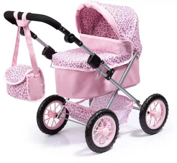 Wózek głęboki dla lalki. Trendy różowy - tantis.pl