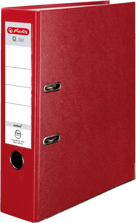 Segregator A4 8cm PP czerwony - tantis.pl