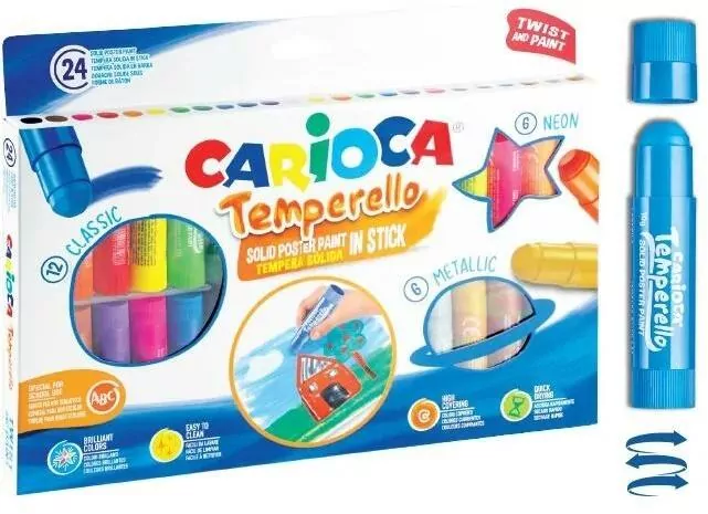 Farby w sztyfcie 24 kolory - tantis.pl
