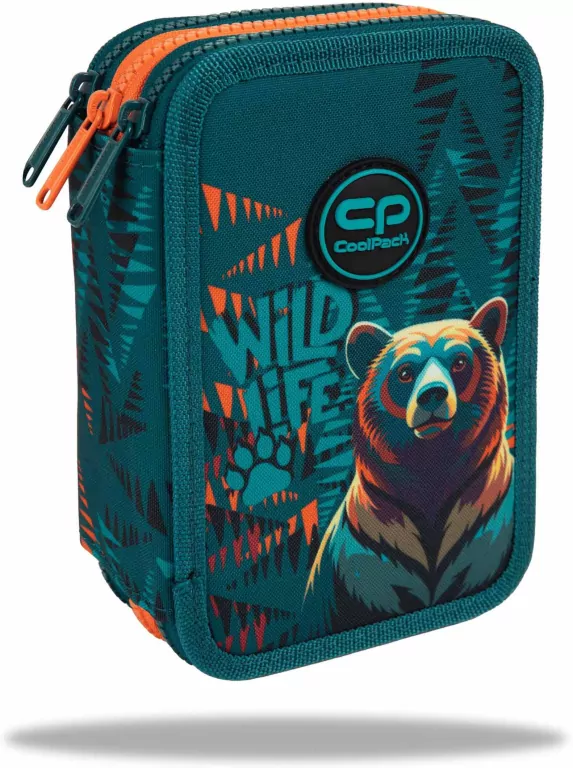 Piórnik potrójny z wyposażeniem Coolpack Jumper 3 Bear - tantis.pl