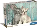 Puzzle 500. Compact. Cat & Bunny. 35539 - tantis.pl
