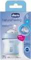Chicco. NaturalFeeling. Butelka. 150 ml. 0-6 miesięcy. Niebieska - tantis.pl