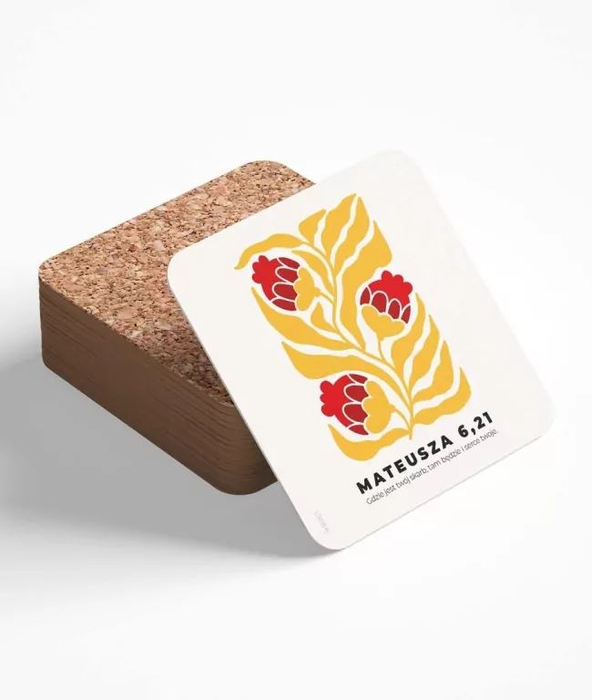 Podstawka korkowa - Gdzie jest skarb - modern - tantis.pl