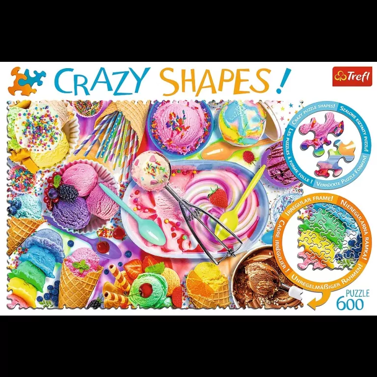 Puzzle 600. Crazy Shapes Słodkie marzenie. 11119 - tantis.pl