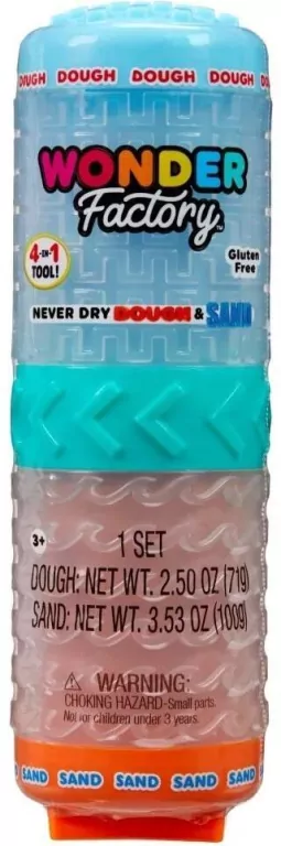 Wonder Factory Never Dry Dough&Sand Blue Orange - tantis.pl