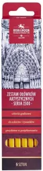 Zestaw ołówków artystycznych. Seria 1500. 6 sztuk