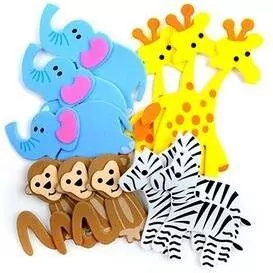 Naklejki 3d zpianki - zwierzątka safari, 12 szt. (KSPI-345) - tantis.pl