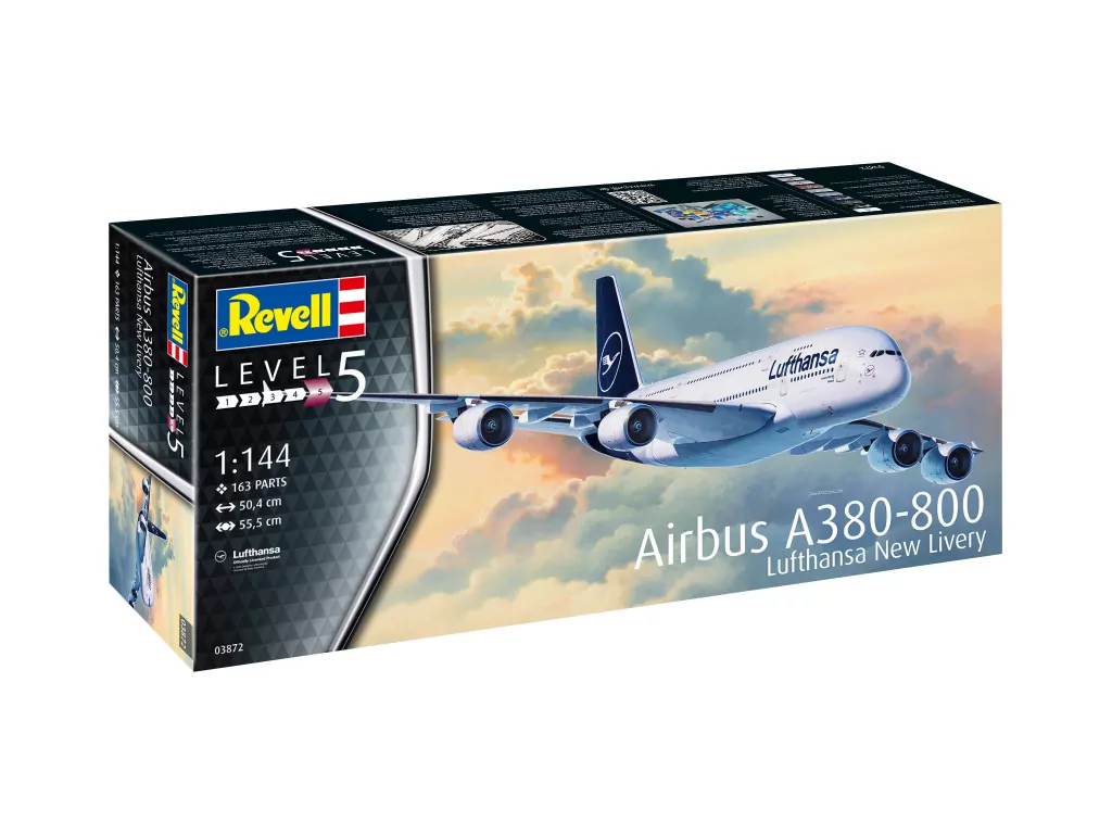 Airbus A380-800. Lufthansa New Livery Revell. Samolot 1:144 - tantis.pl