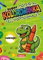 Super kolorowanka Dinozaury z naklejkami - tantis.pl