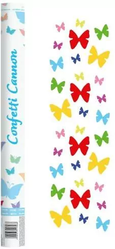 Konfetti pneumatyczne. Kolorowe motylki 60cm - tantis.pl