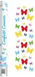 Konfetti pneumatyczne. Kolorowe motylki 60cm