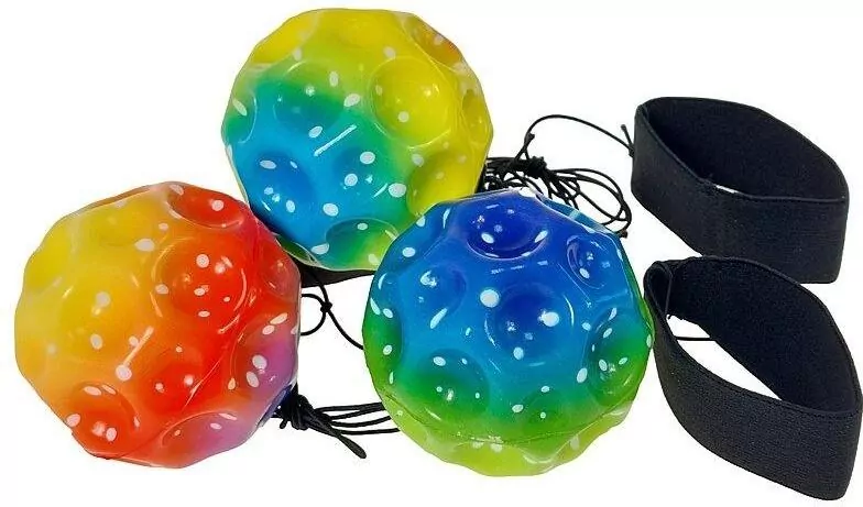 Piłeczka na gumce z rzepem MIX - tantis.pl