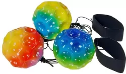 Piłeczka na gumce z rzepem MIX