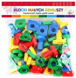 Klocki Małych Geniuszy. Figury ze śrubkami